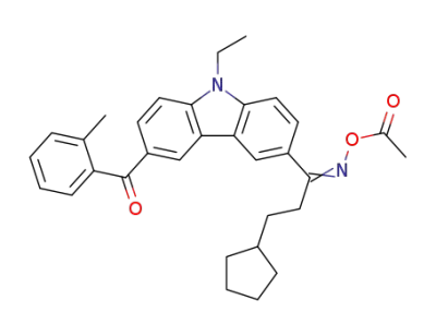 N-ethanoyloxy-1-[9-ethyl-6-(2-methylbenzoyl)-9H-carbazol-3-yl]-3-cyclopentaneylpropan-1-imine