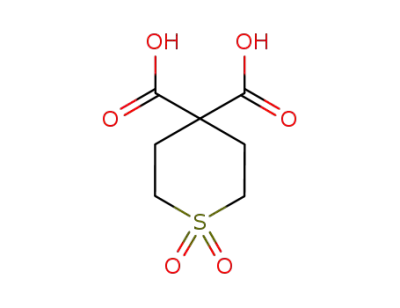 1,1-dioxo-tetrahydro-1λ6-thiopyran-4,4-dicarboxylic acid