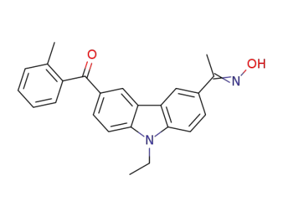 (6-o-methylbenzoyl-N-ethylcarbazol-3-yl)ethanone oxime